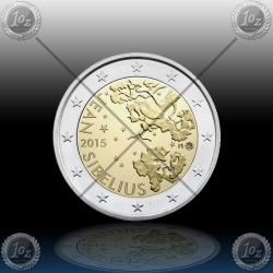 2 EVRO FINSKA 2015 (No1)  "Jean Sibelius" UNC